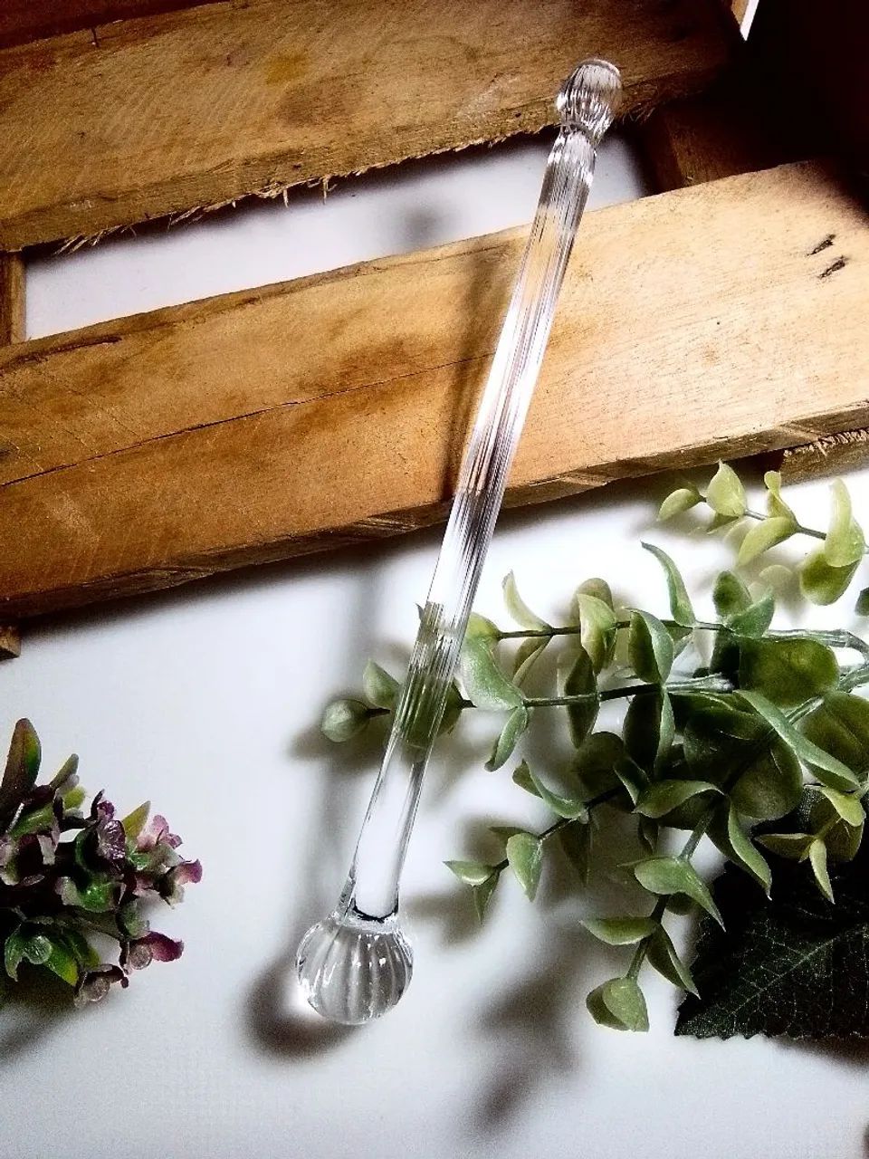 Anos 50 : Jarra de Vidro com motivos florais + Bailarina - Foto 6