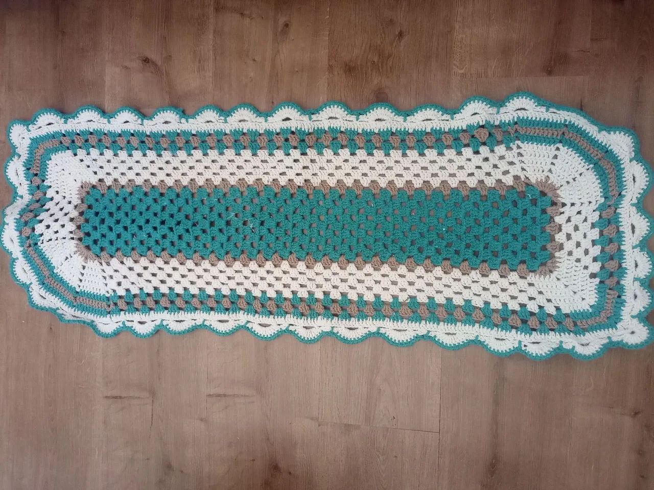  Kit 3 tapetes Tapete de Crochê Artesanal - Foto 3