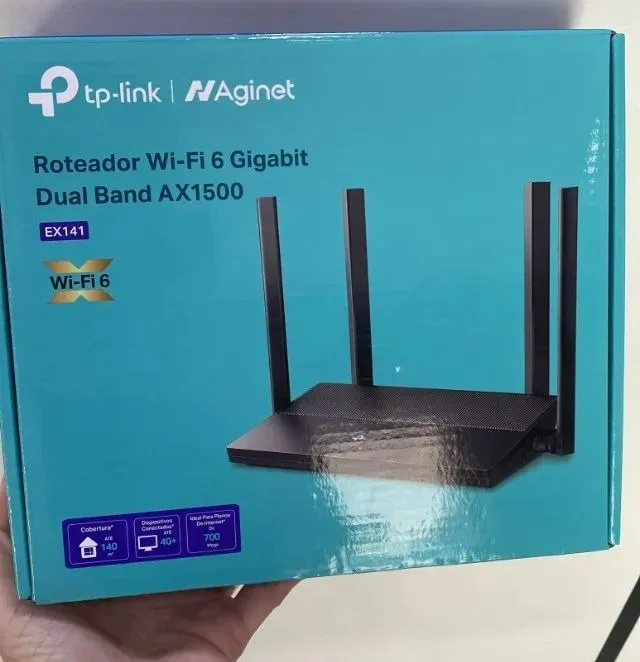[NOVO LACRADO] ÓTIMO ROTEADOR TP-LINK COM Wi-Fi 6
