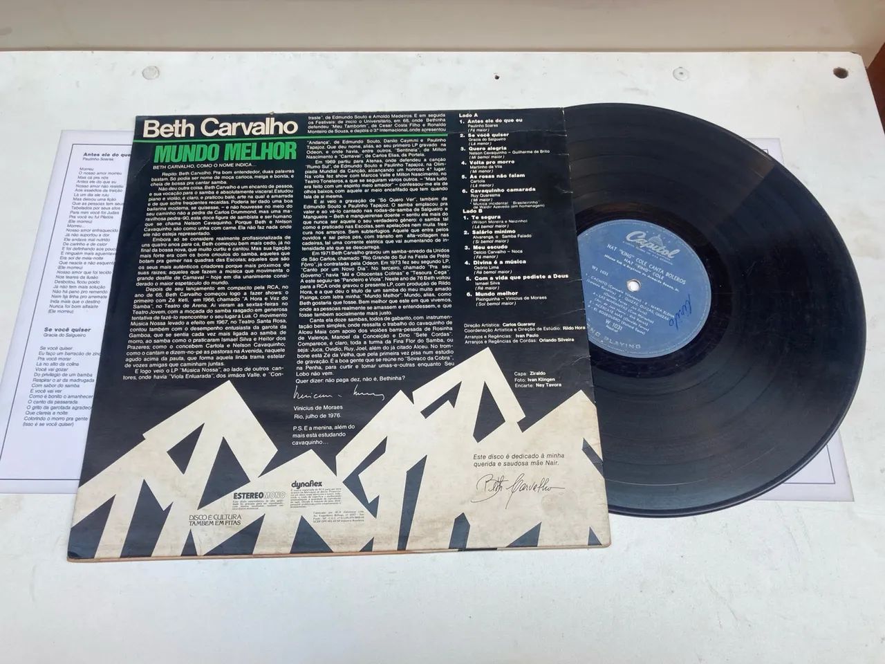 Disco de Vinil Beth Carvalho - Mundo Melhor - Foto 3
