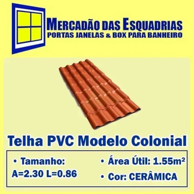 Telha de PVC Colonial Cerâmica 230x 86