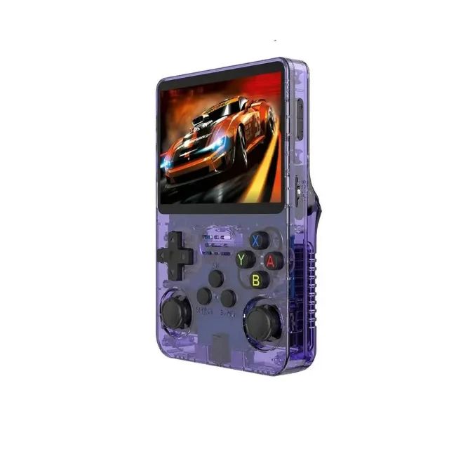 Portable Retro Video Game Console IPS Screen 64GB R36S Purple64313241862530120