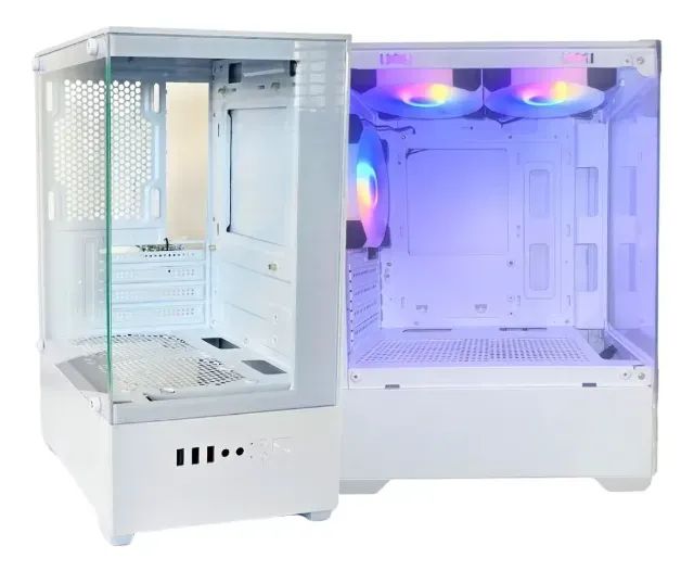 Gabinete Gamer Duex DXJ250-2 WH White *Com 3 Fans* - Micro-ATX, Mini-ITX - WZetta - Foto 4