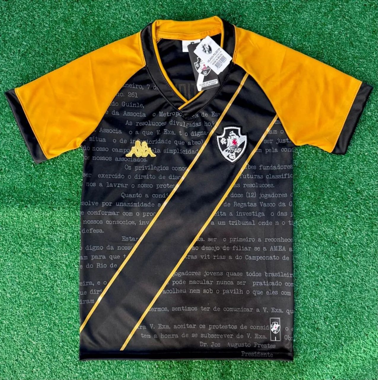 Camisa do Vasco Faixa Preta (8 a 10 anos)