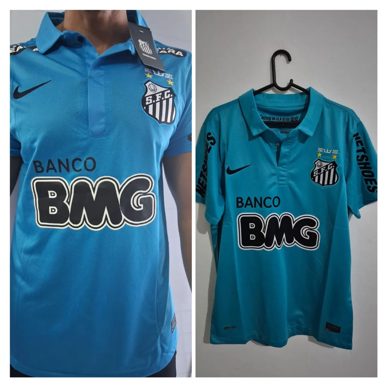 Camisa de Futebol Santos FC Azul - Retrô 2012
