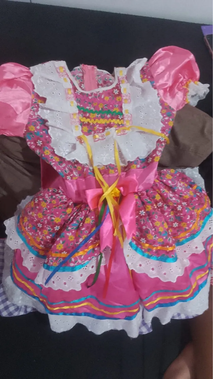 Vestido Festa Junina Infantil