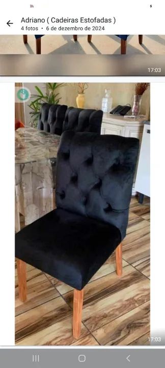 CADEIRA DE JANTAR CAPITONE 