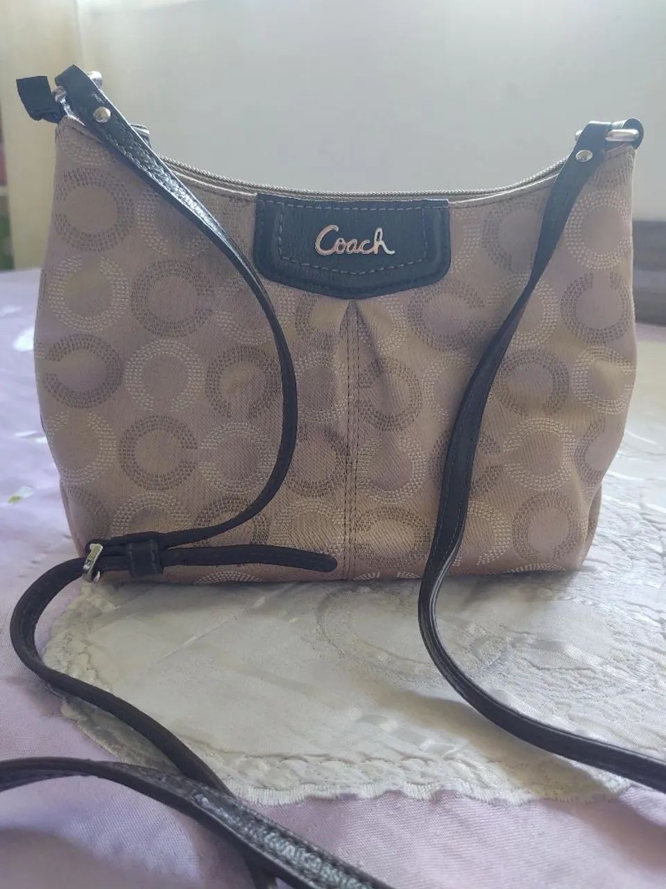 Bolsa Coach Original Ombro Bege - Foto 3