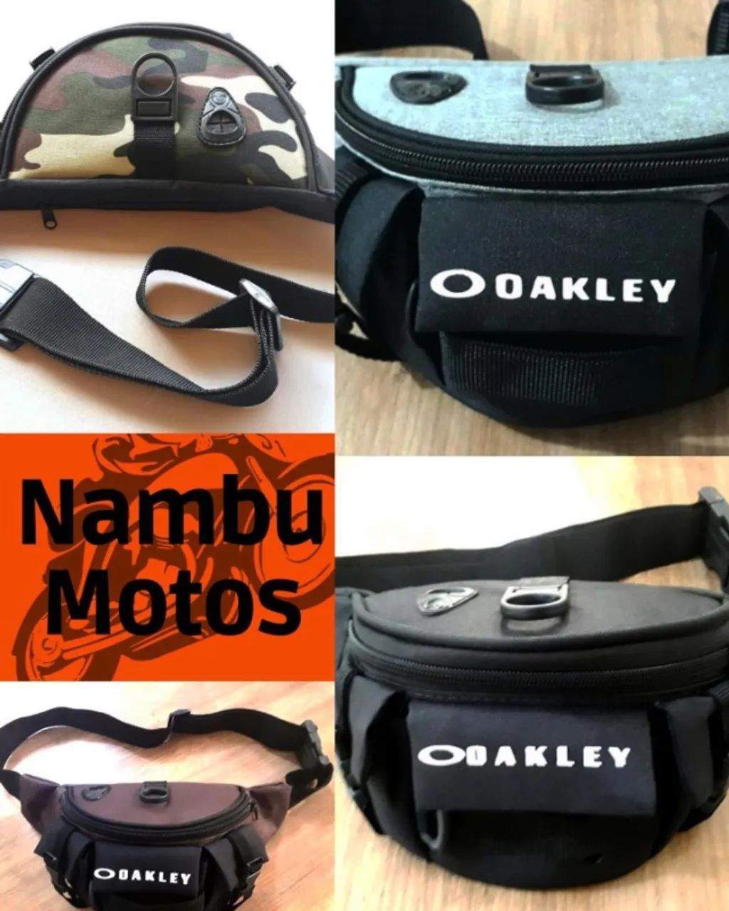 Pochete Oakley Shoulder Bag Premium - Unissex, 5 Compartimentos!