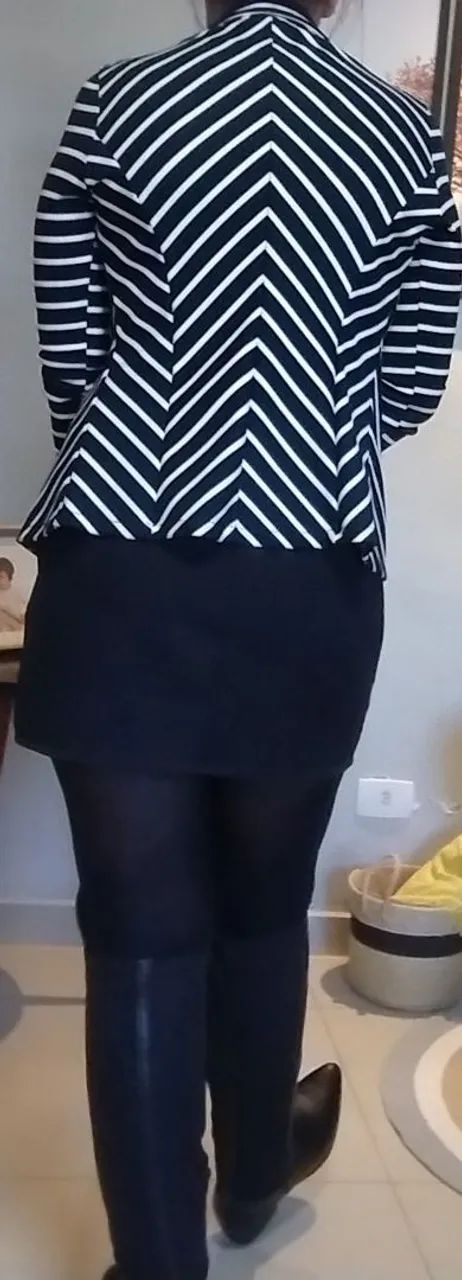 Blazer listrado em neoprene  - Foto 2