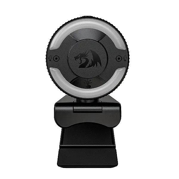 Webcam Redragon Oneshot Full HD 30FPS Com Microfone, Com Luz LED, Capa Magnética - WZetta - Foto 5