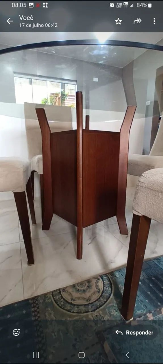 Mesa de jantar em vidro  - Foto 3