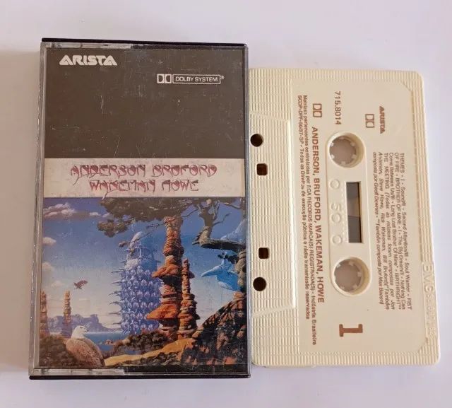 Fita K7 Cassete Anderson Bruford Wakeman Howe