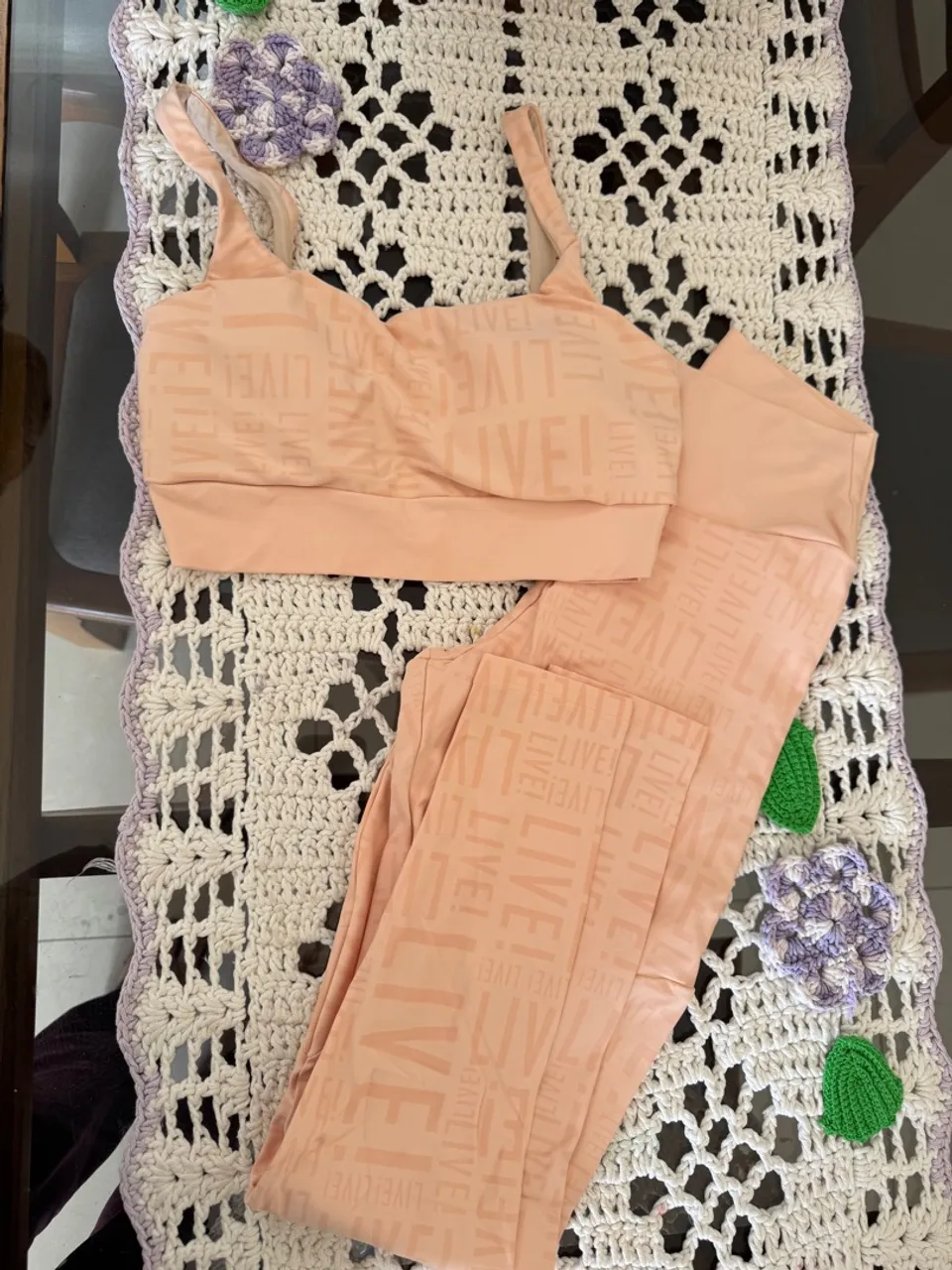 Conjunto live M cor peach