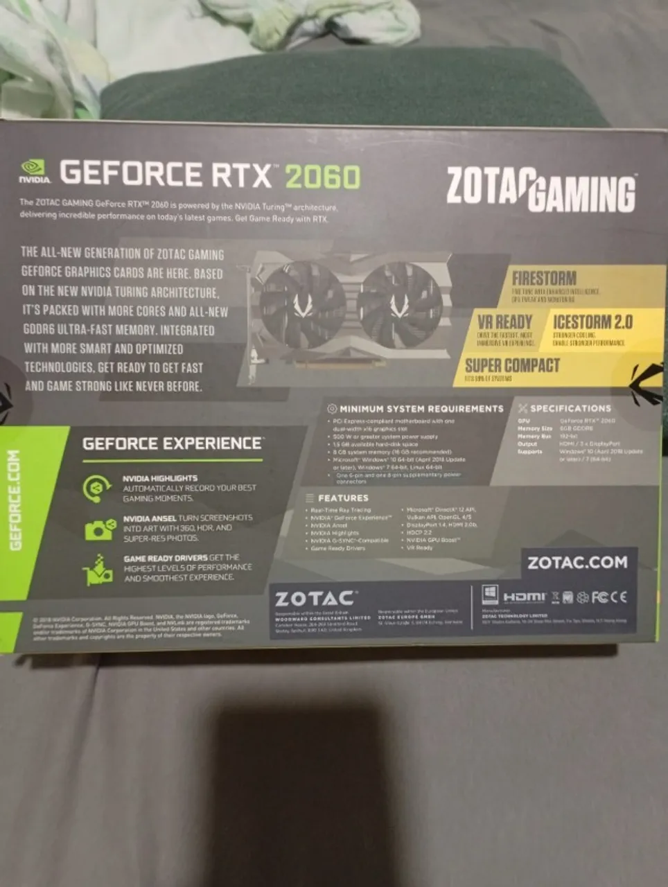 PLACA DE VIDEO NVIDIA 2060