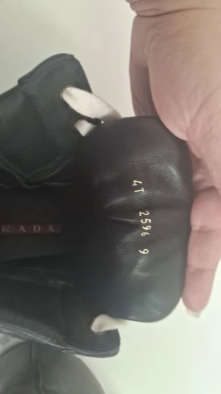 Tênis Prada couro preto  - Foto 3
