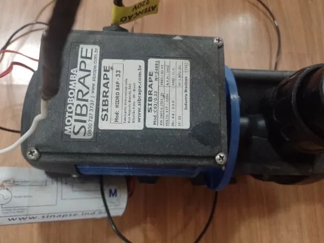 Bomba para Hidromassagem Sibrabe Hidro Bap 33