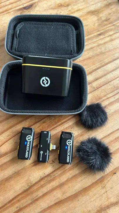 Microfone Hollyland Lark C1 Duo Sem Fio 2 Pessoas Usado (Usado)