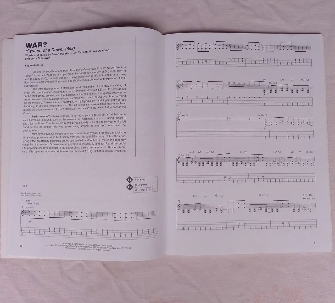 Best Of System Of A Down - Daron Malakian - Song Guitar Book com CD. Raro! - Foto 5