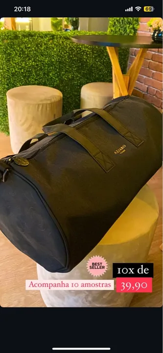 Kit 4 Bolsas Mala Viagem Azzaro Original