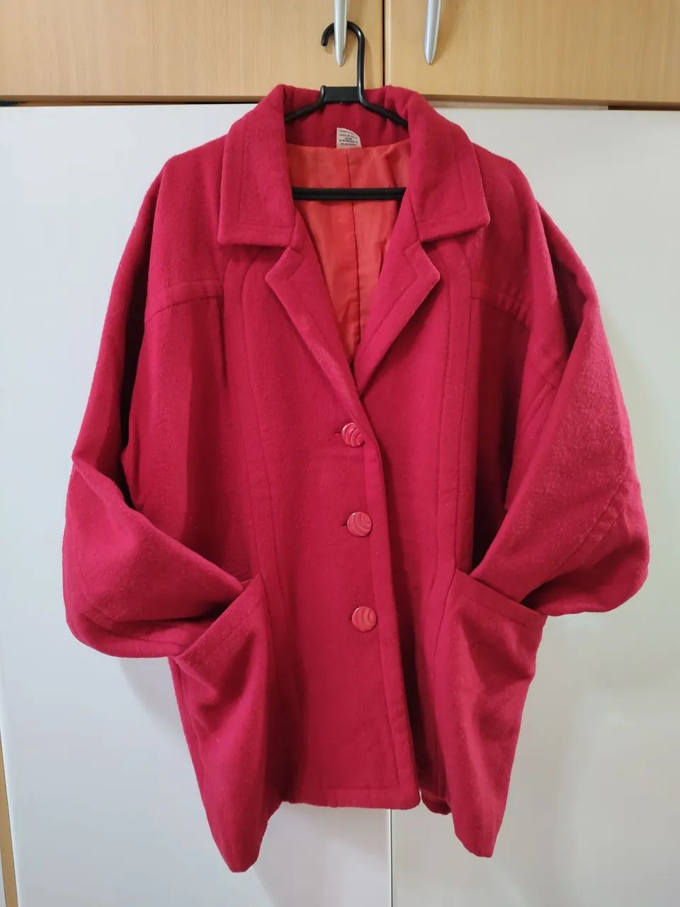 Casaco vermelho vintage