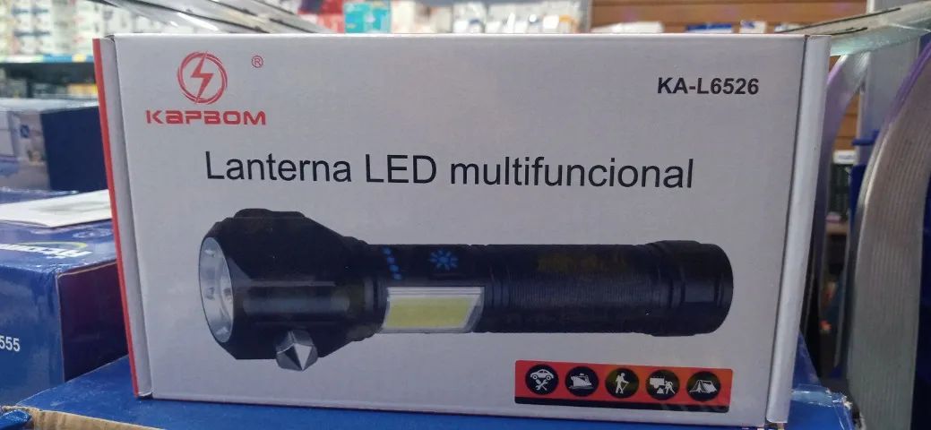 LANTERNA KAPBOM MULTIFUNCIONAL QUEBRA VIDRO