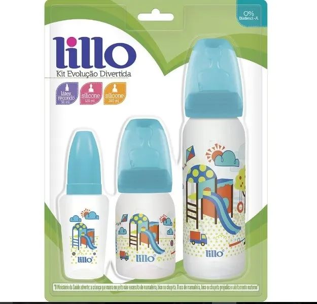 Kit de Mamadeiras Lillo - 3 unidades 