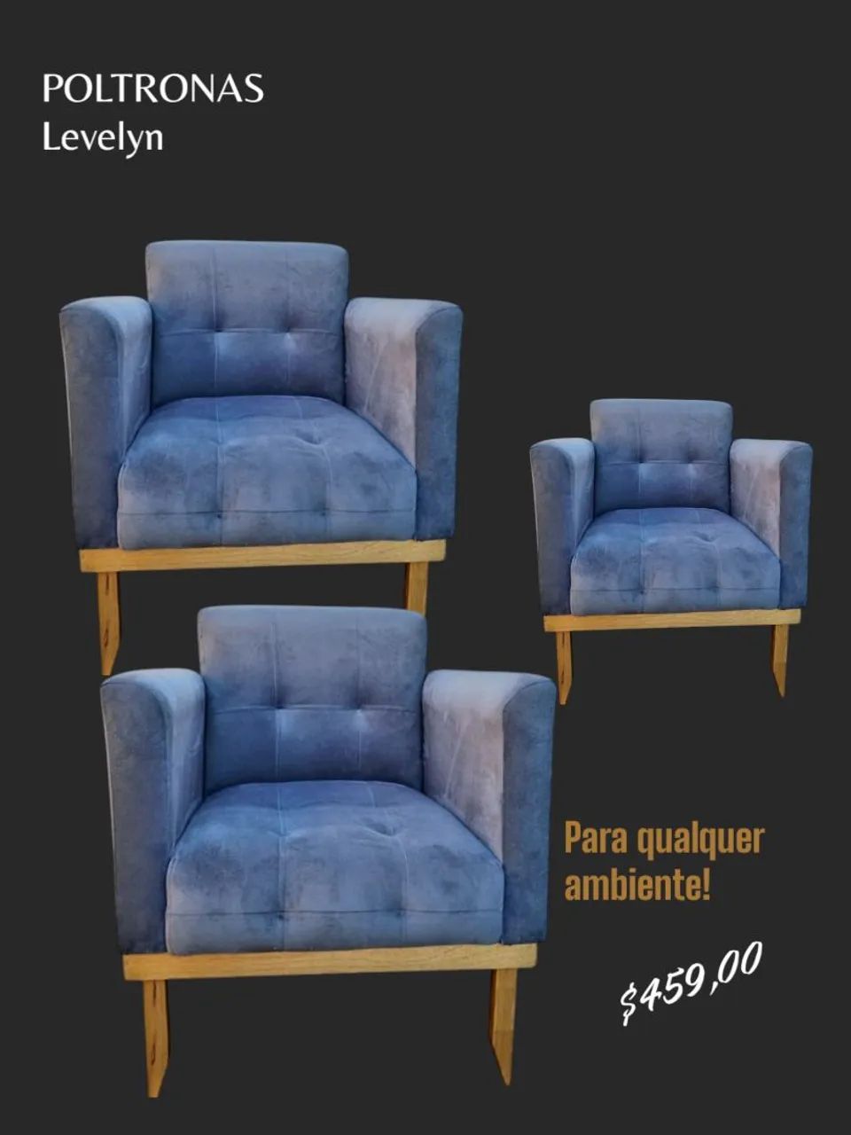 Poltronas Levelyn - Conforto e Estilo para seu Lar