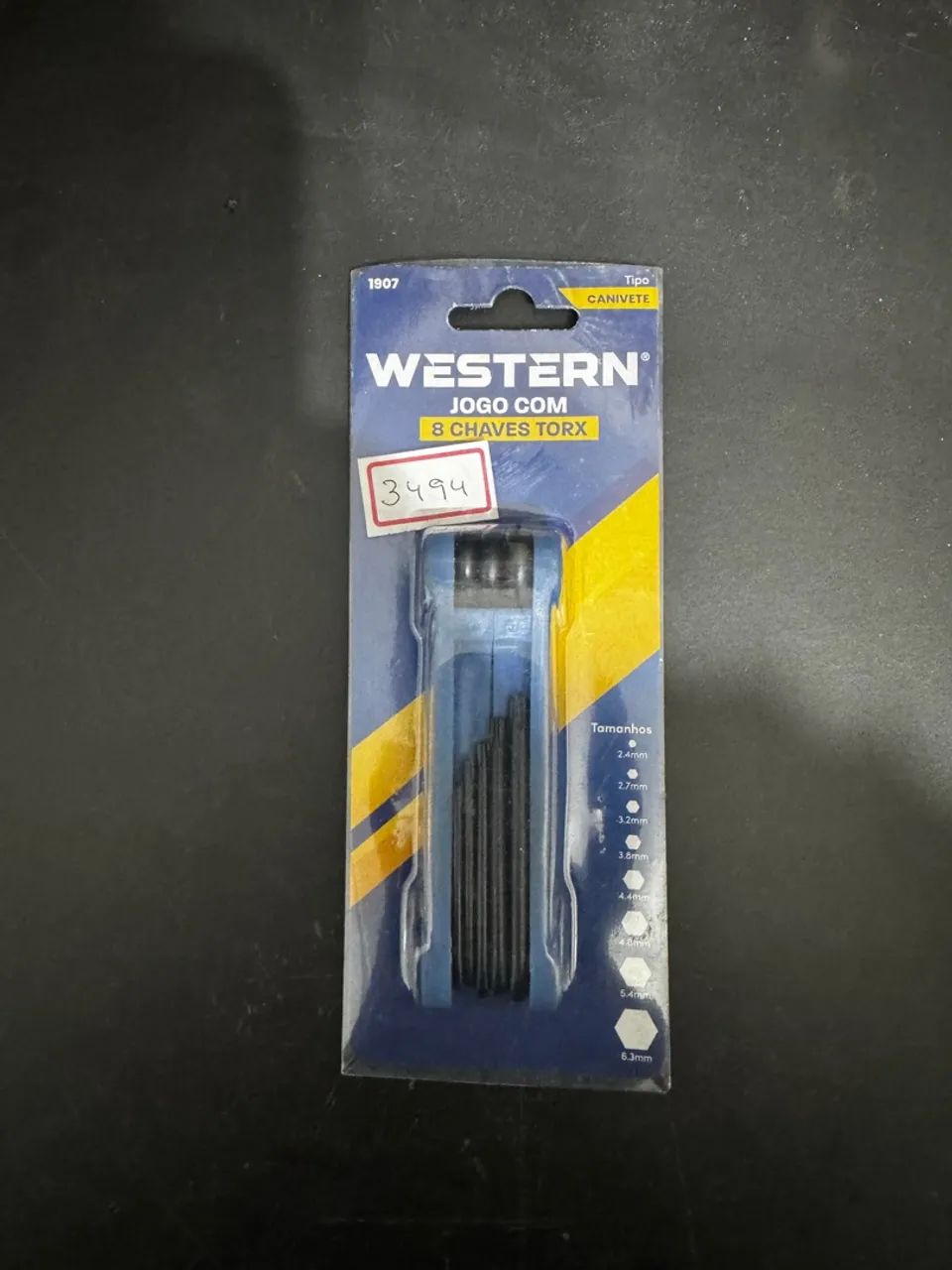 Jogo de chaves Torx Western com 8 peças