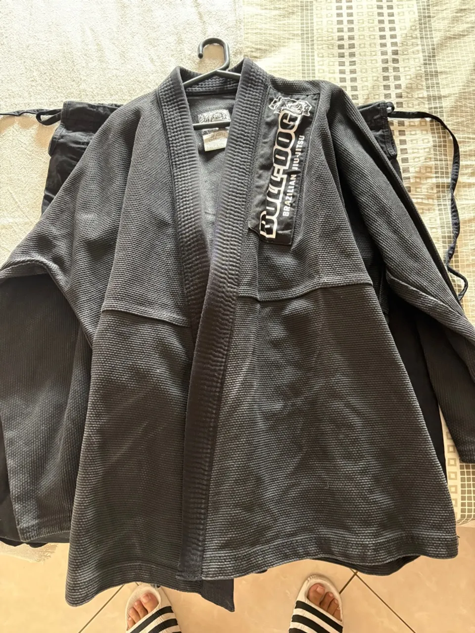 Kimono Jiu Jitsu Bull Dog Preto Tamanho A3