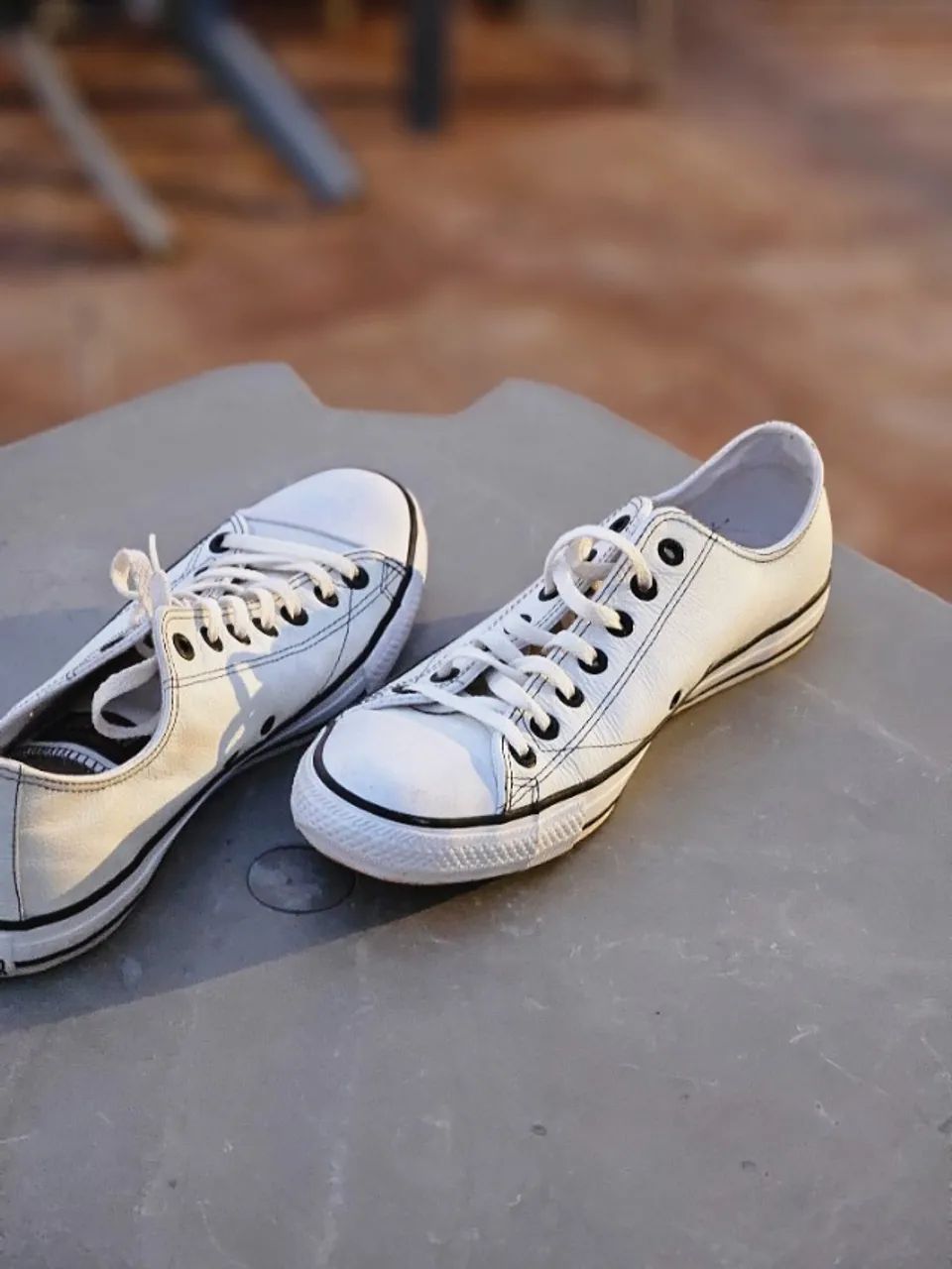 all star branco cano baixo nº 43 usado vezes Calçados Jardim