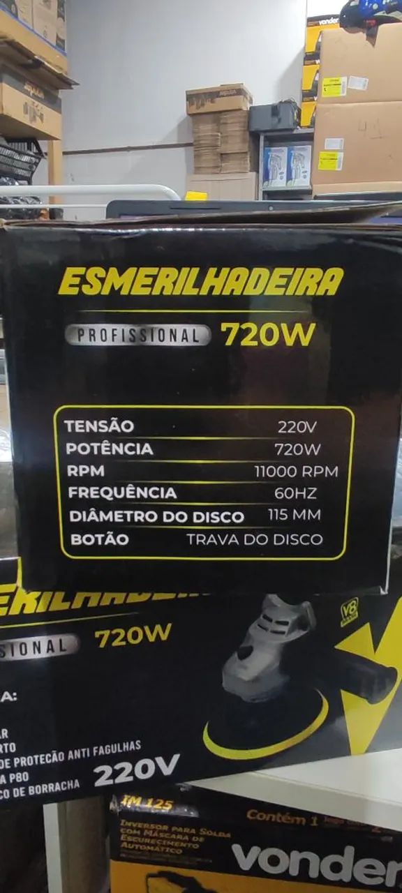 Esmerilhadeira lixadeira v8 nova profissional  - Foto 6