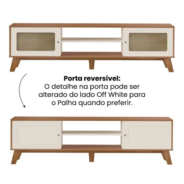 Rack Para Tv 1,80 Artely - Foto 4