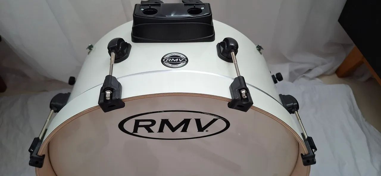 Bateria RMV Trip Compacta Branca Shell Pack - Foto 2