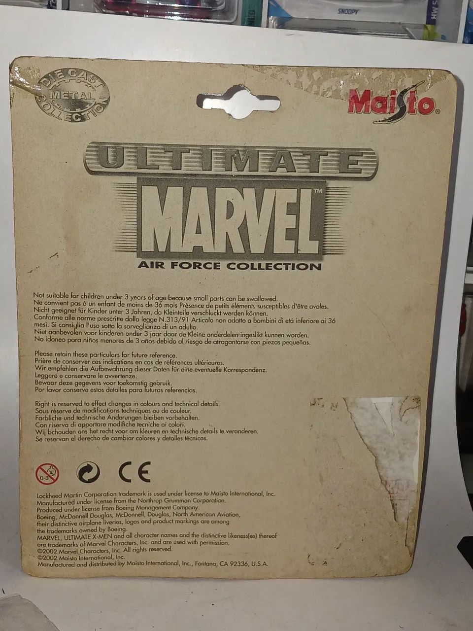 Miniatura SR-71 Blackbird Wolverine - Ultimate Marvel Air Force Collection  - Maisto - Foto 5