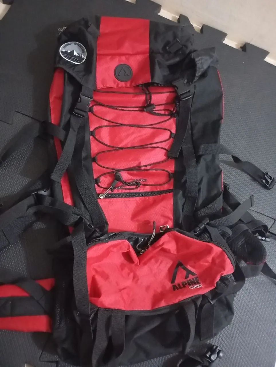 Mochila cargueira montanhismo trilha Alpine Tour 70 litros seminova