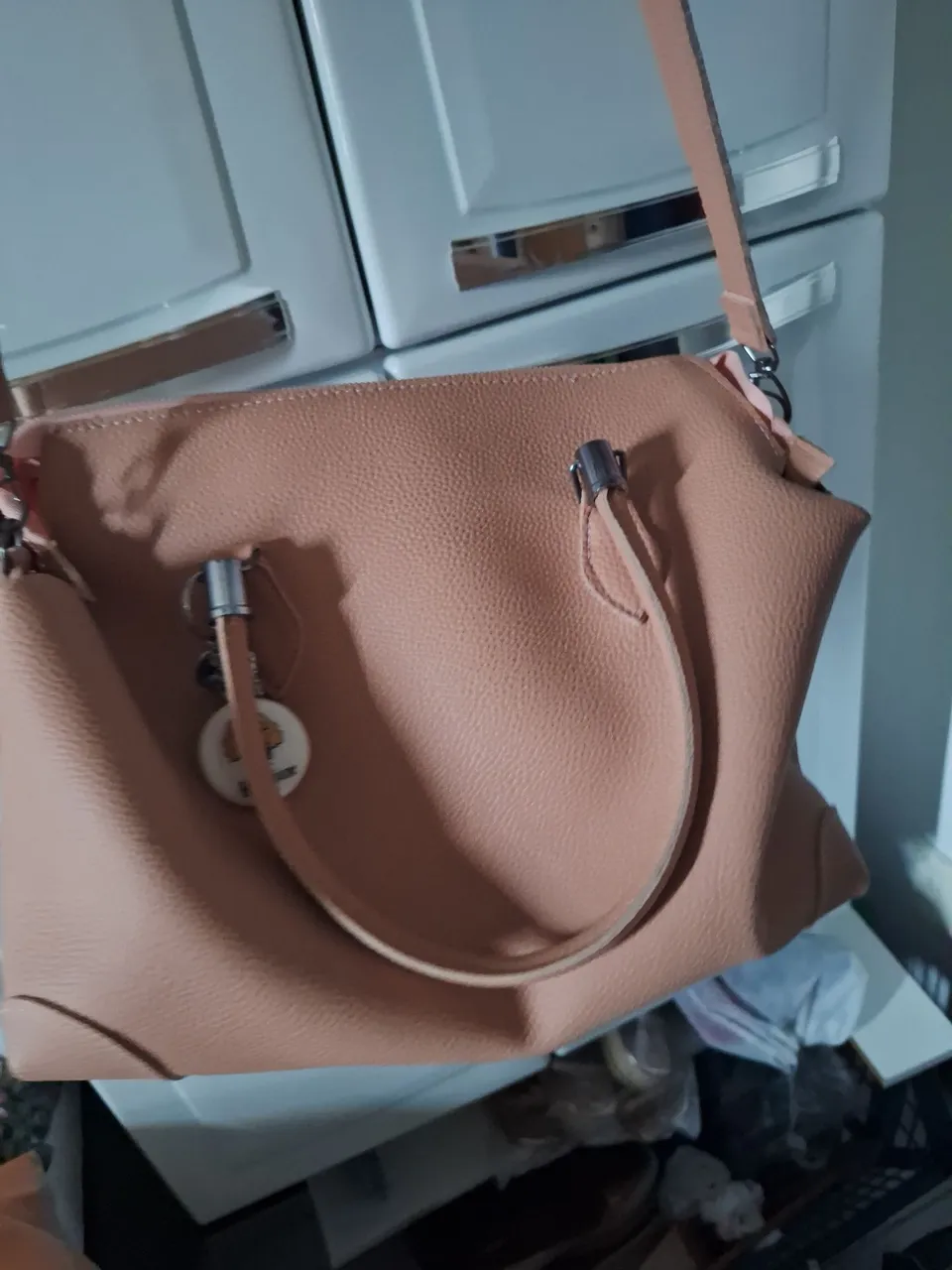 Bolsa de ombro rosa