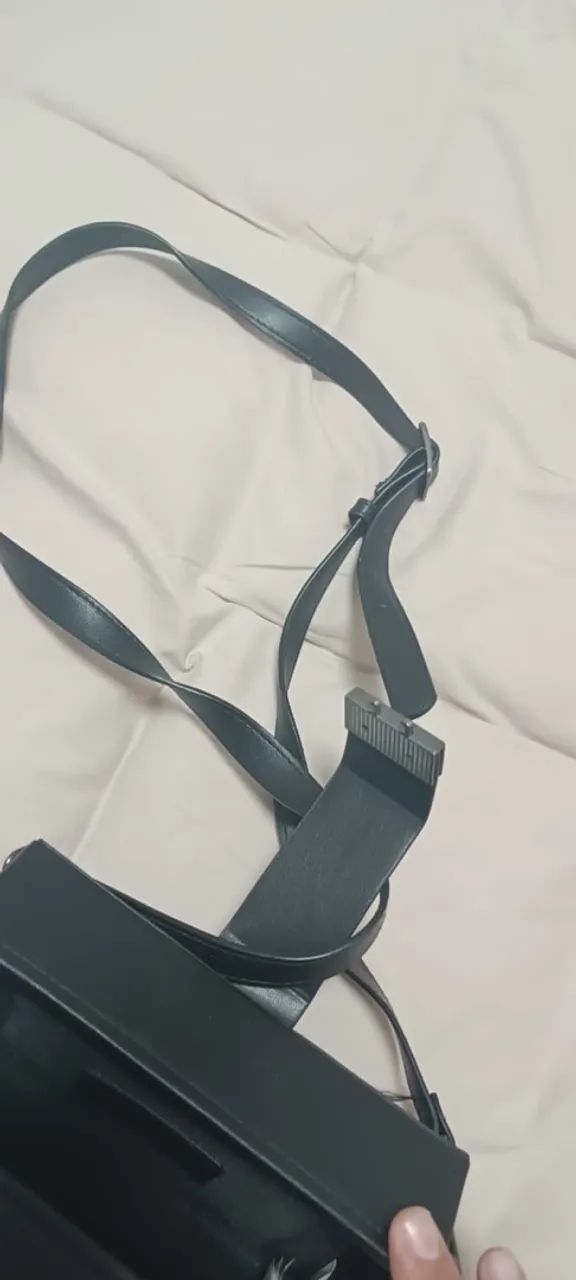 Bolsa de Ombro Preta Zara - Foto 3