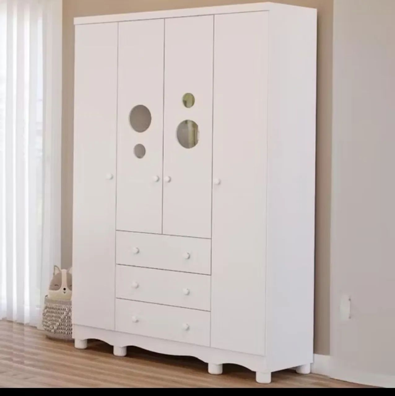 Guarda roupa infantil Branco 