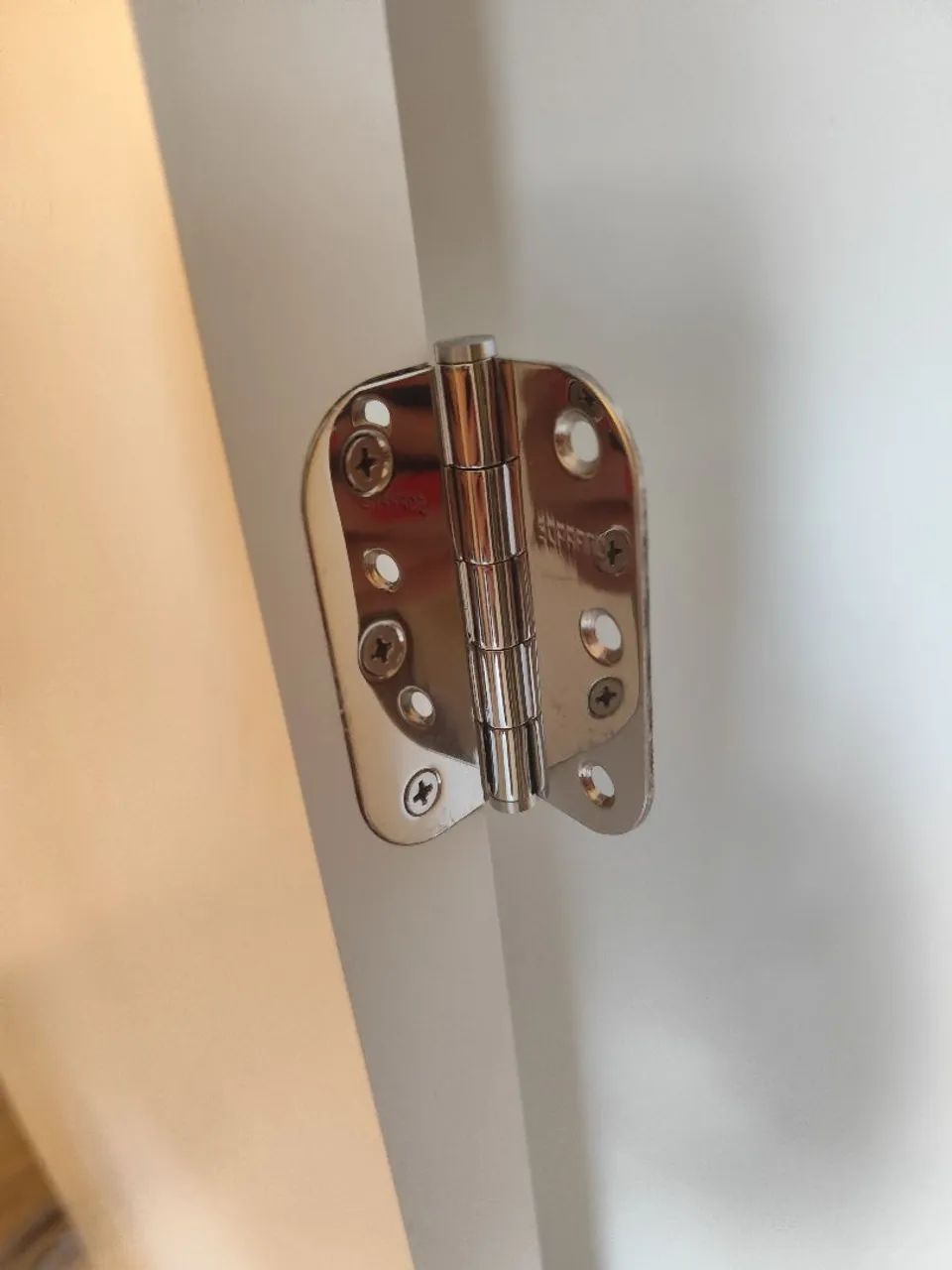 Porta branca com fechadura e dobradiças Rodhen - Foto 6