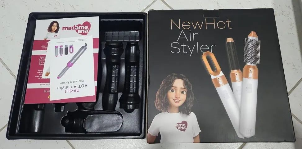 Escova modeladora 5 em 1 NewHot Air Styler Original - Foto 5