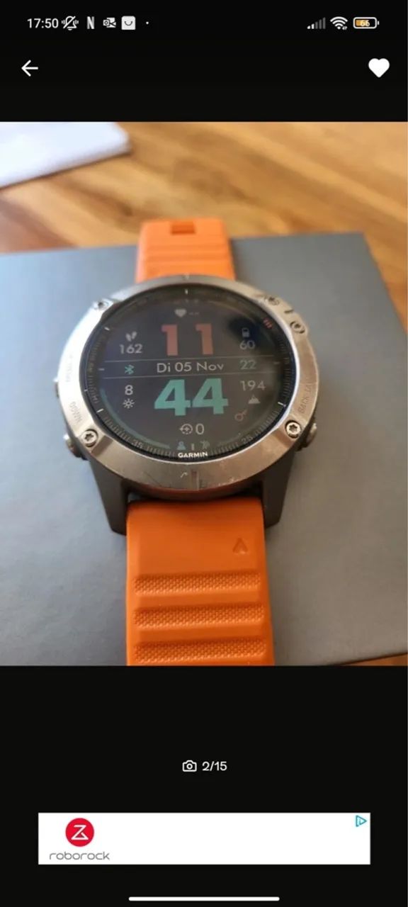 Garmin Fênix 6 Sapphire - Relógio Premium Multiesportivo