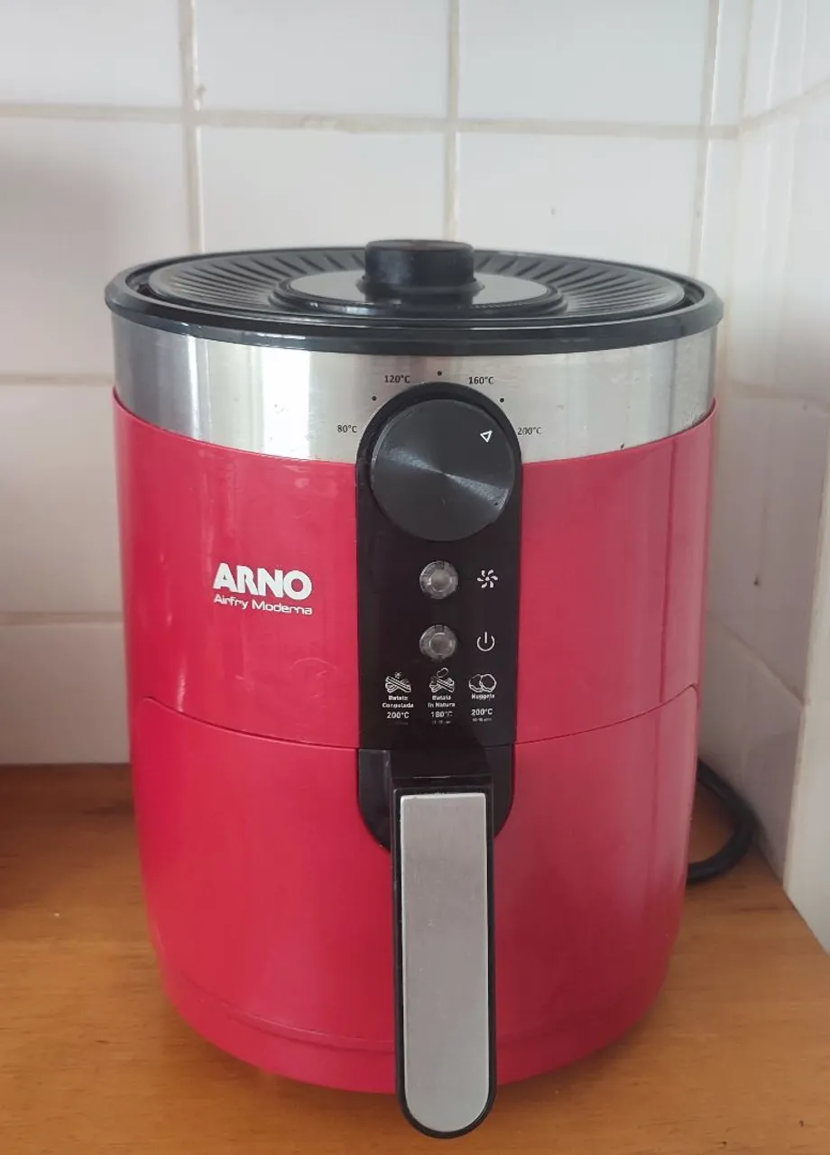Fritadeira Elétrica Arno Airfry Moderna 3,5l - Vermelha