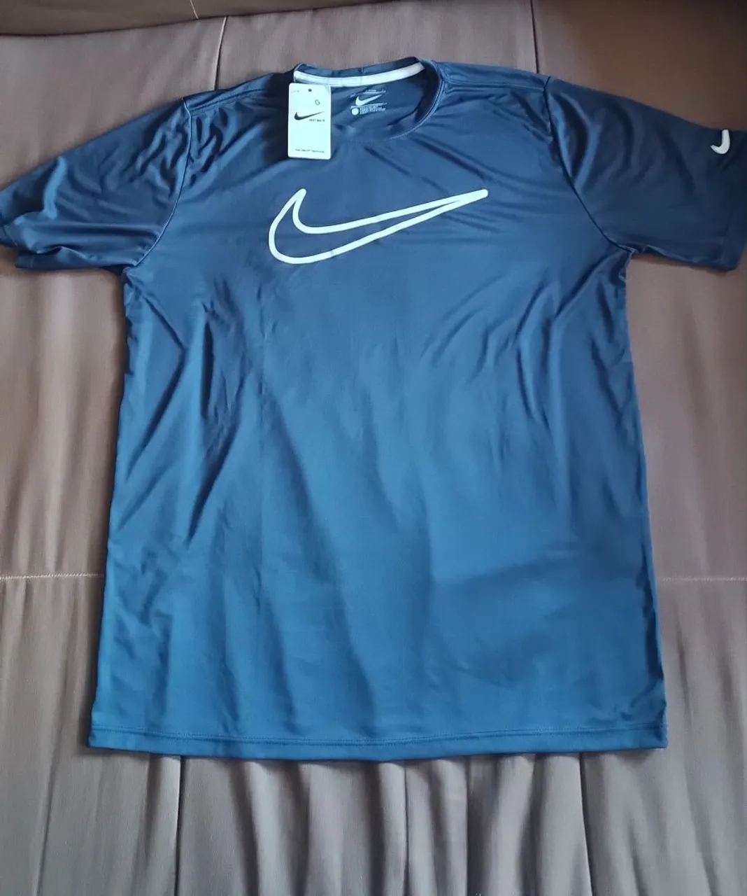 Camiseta Nike Dri-Fit Azul Marinho Tamanho G