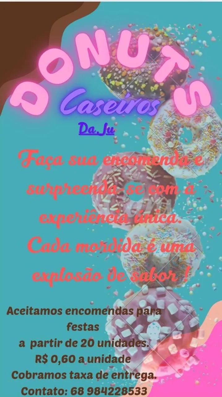 Donuts Caseiros Mini - Sabores e Cores Incríveis! - Foto 2