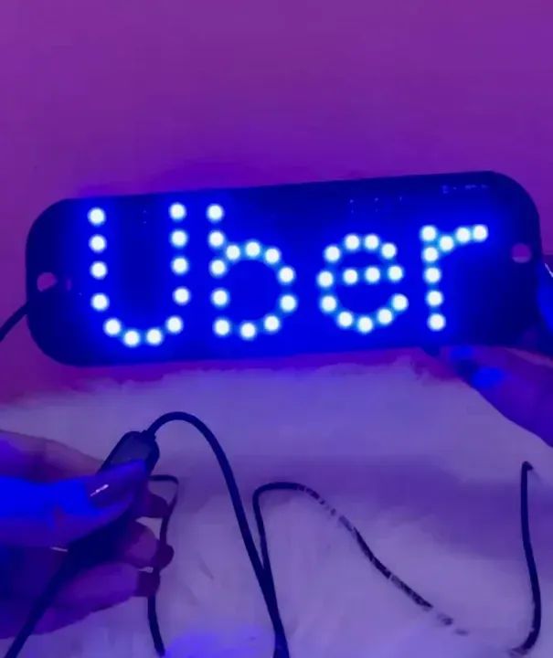 Placa Led USB para Carro (Motorista de Aplicativo) Ubr - Foto 3
