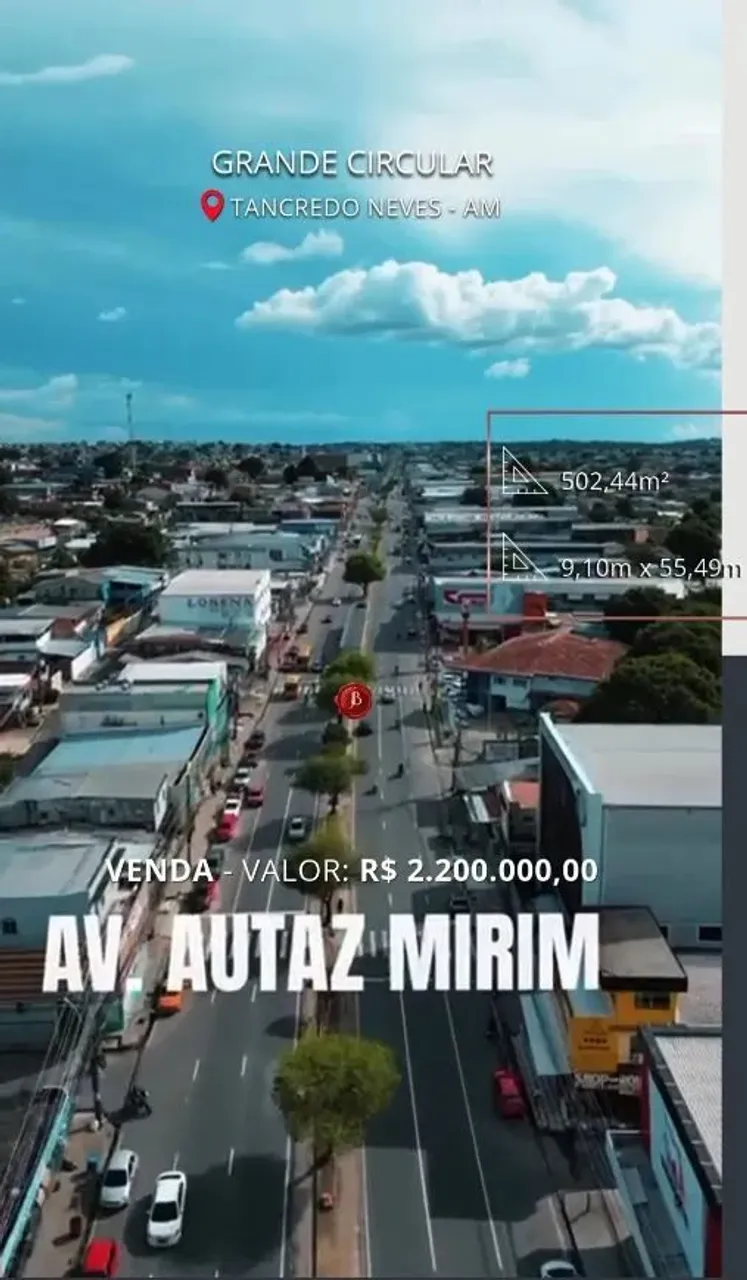 TERRENO com 502,44m² À VENDA na Grande Circular - Zona Leste