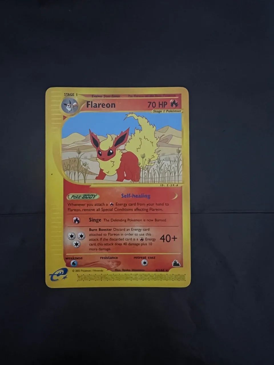 Carta Pokémon Flareon - skyridge