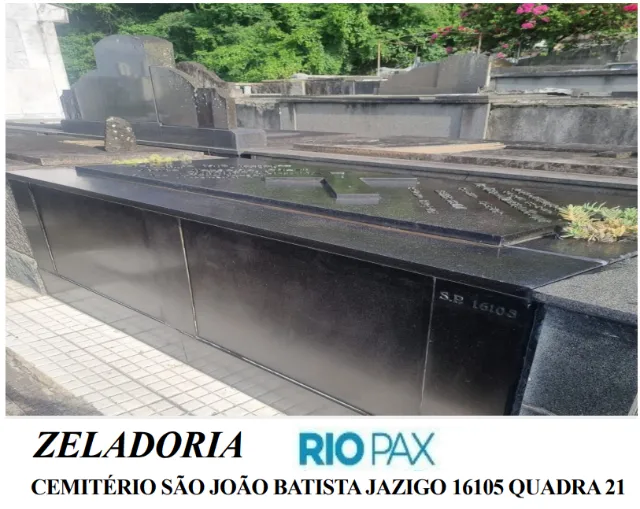 Jazigo perpétuo no Cemitério São João Batista