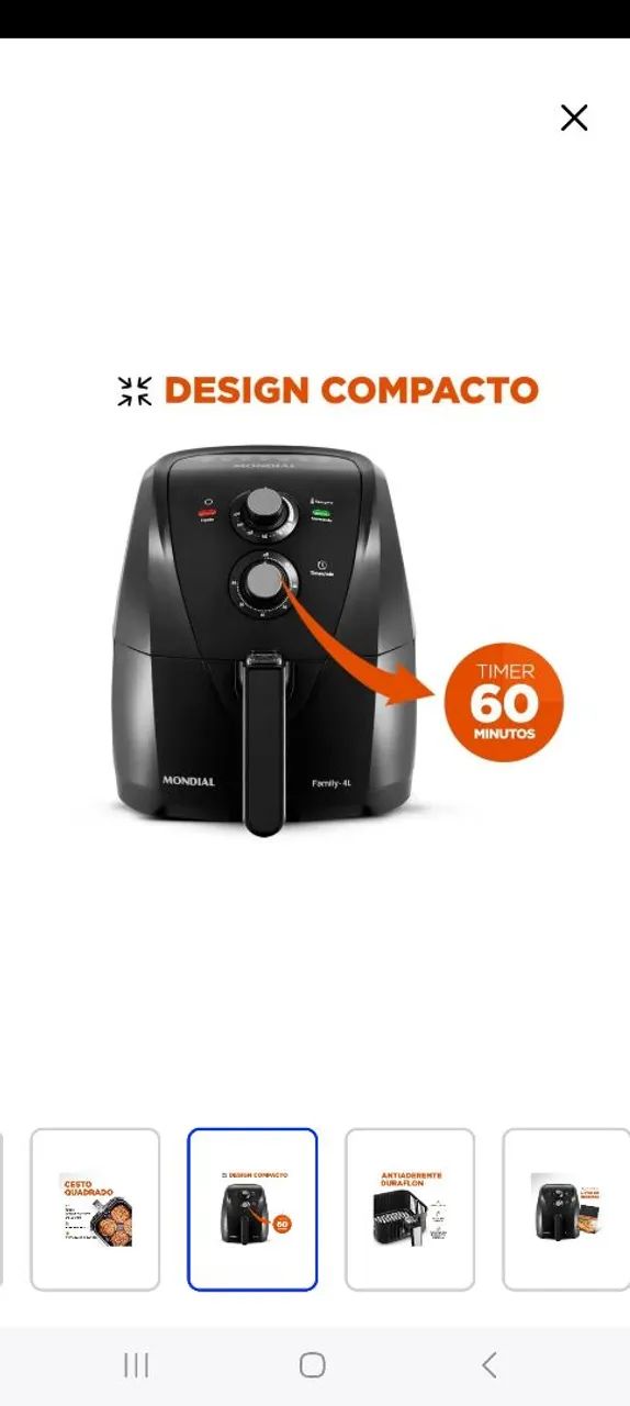 Ayr fryer mondial - Foto 3